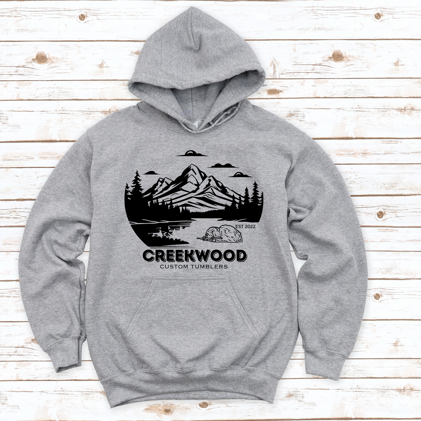 Half Cut Logo Hoodie