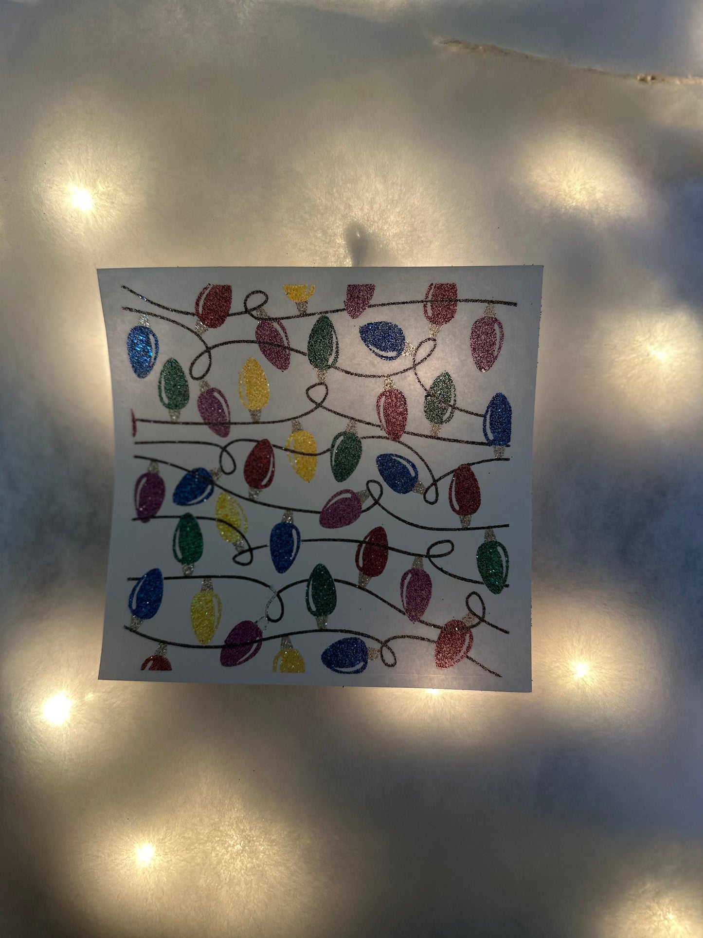 Christmas Lights - Pre-Cut Template